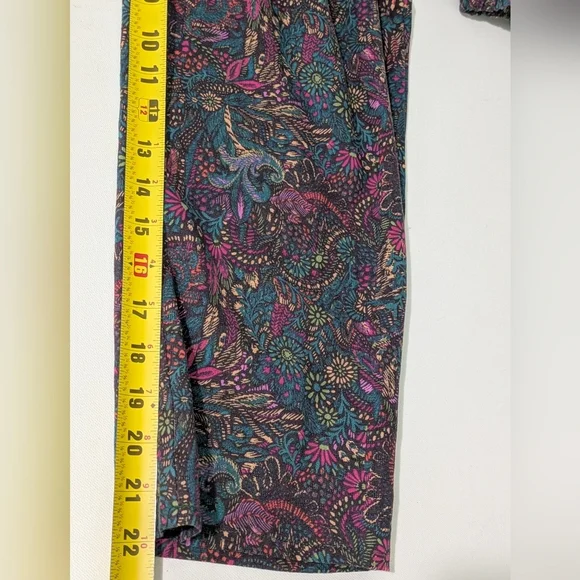 EVEREVE WOMENS floral Fall jumpsuit 3/4 ballon sleeves ockets cotton blend Small - Picture 13 of 15